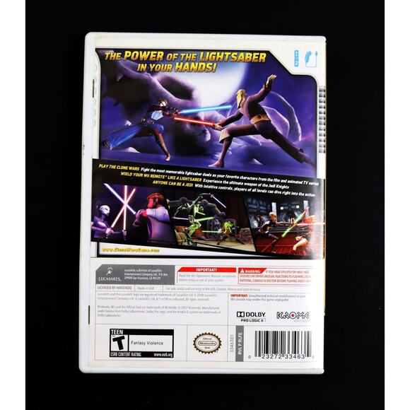 Star‎ Wars: The Clone Wars - Lightsaber Duels (Nintendo Wii, 2008) Complete - Picture 3 of 4